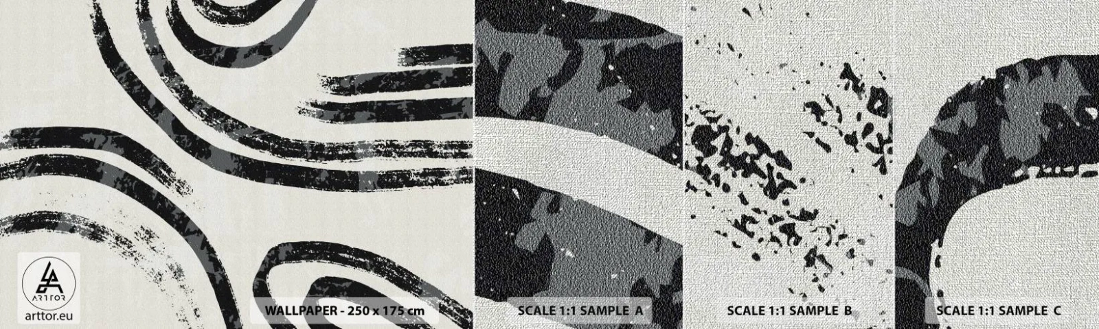 Fotótapéta Minta Premium Canvas - Félig megállt - Minimalizmus, kötőjelek, Boho - 100x30 cm