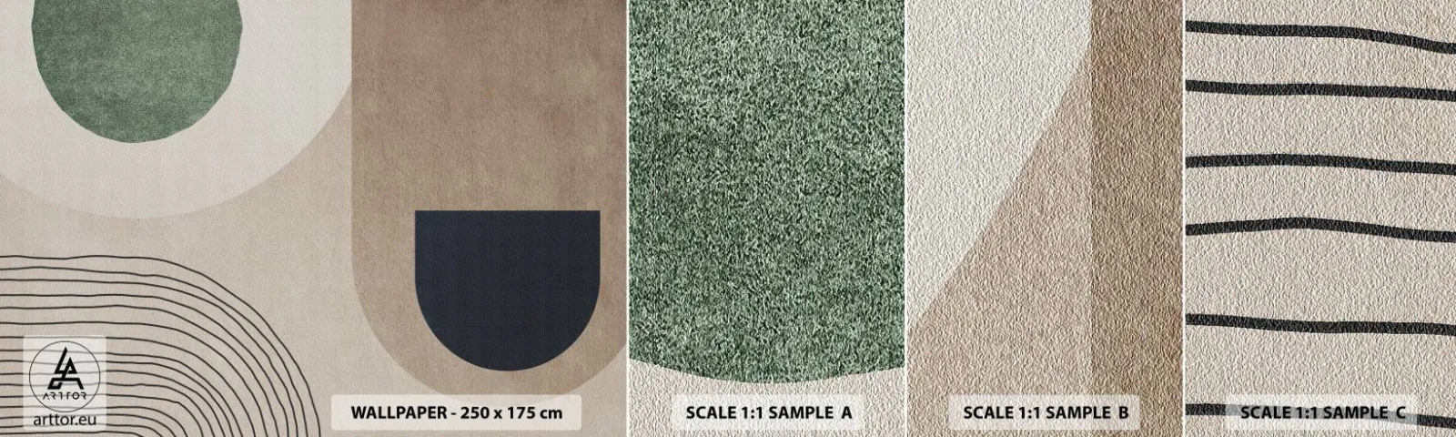 Fotótapéta Minta Standard Eco - Egy ovális szelídsége - Minimalizmus, Darab, Absztrakció - 100x30 cm