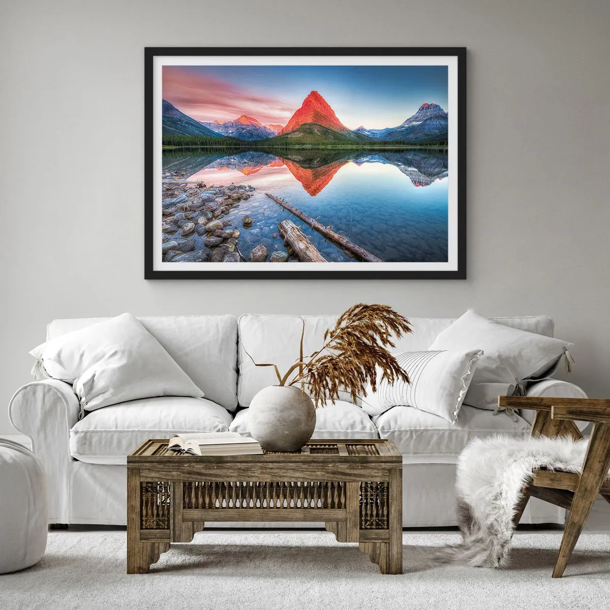 Poszter fehér keretben - Forróság és hideg - 50x40 cm
