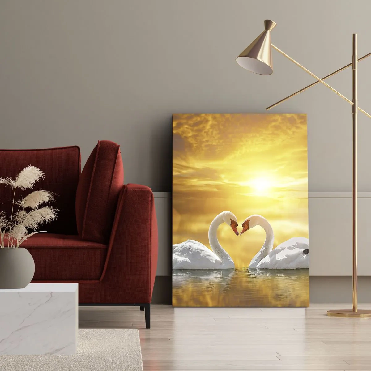 Vászonkép - A szív a legszebb szó a világon... - 50x70 cm