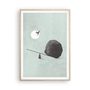 Poszter világos tölgy keretben - Valóra vált álom. - 70x100 cm