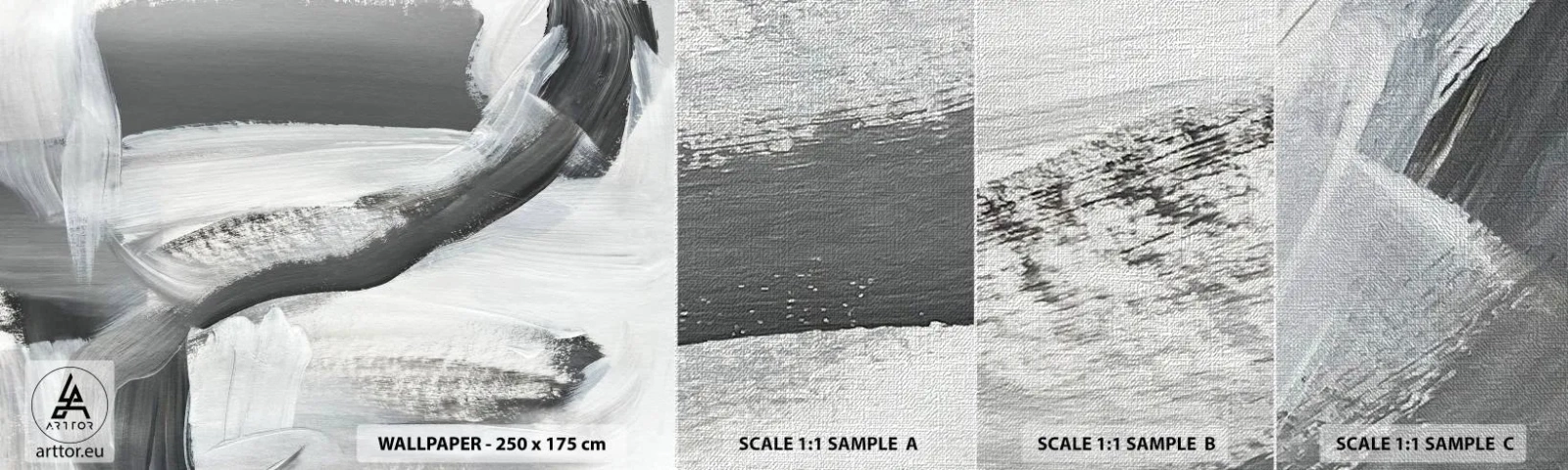 Fotótapéta Minta Premium Canvas - Határozott mozgással - Darab, Festék, Mazance - 100x30 cm