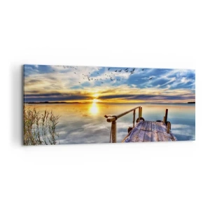 Vászonkép - Megnyugszik a szél - 120x50 cm