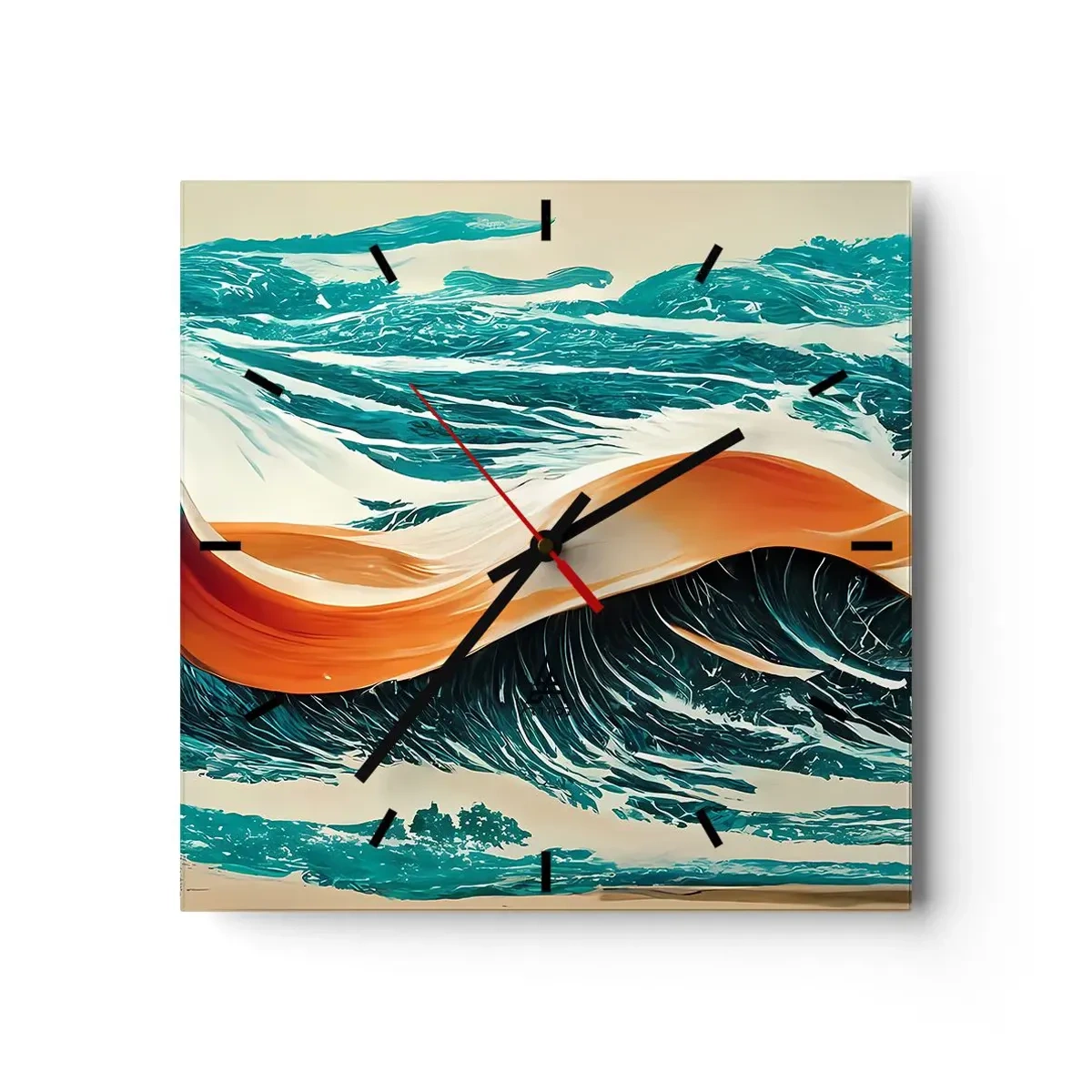 Falióra, Óra - Szörfös álma - 30x30 cm