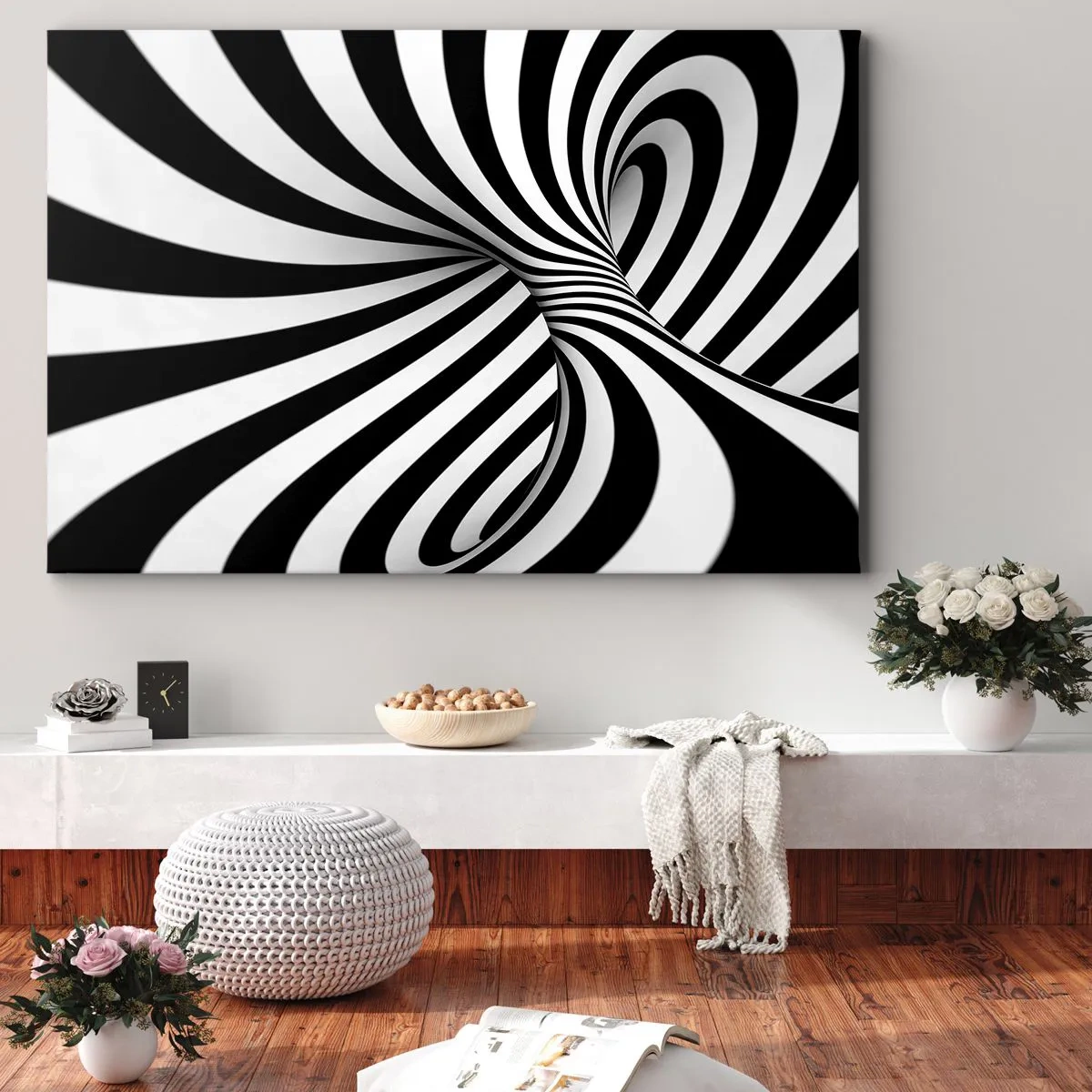Vászonkép - Összetétel: táncoló tér - 100x70 cm
