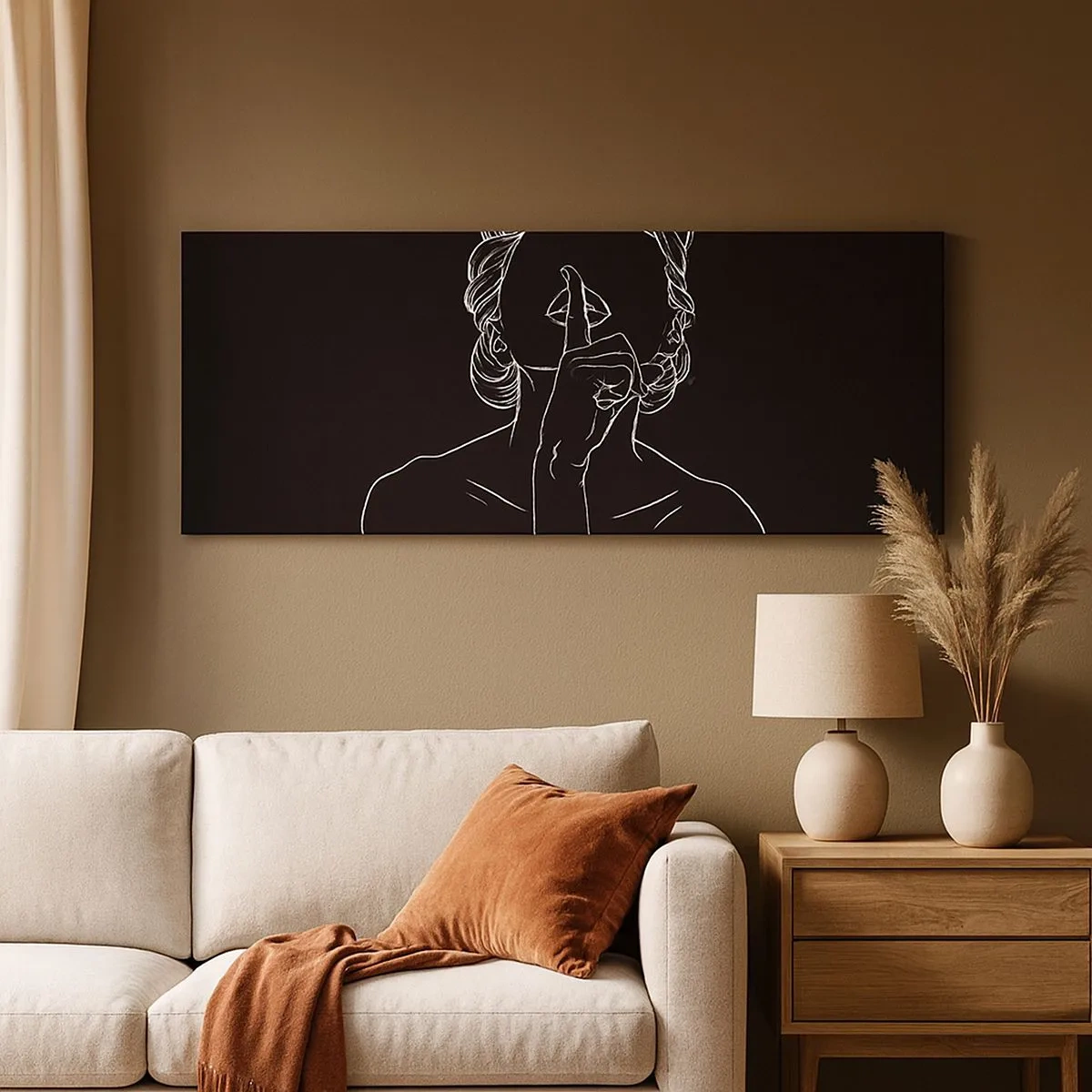 Vászonkép - A szépség csendben virágzik - 100x40 cm