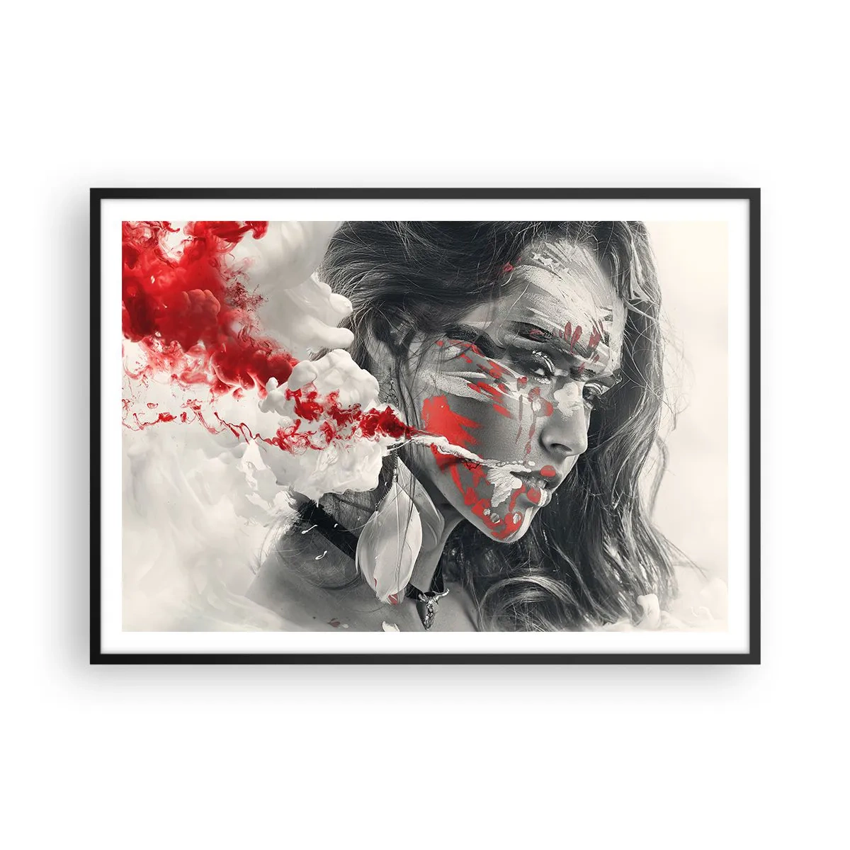 Poszter fehér keretben - Az abszurditás füstjében - 100x70 cm