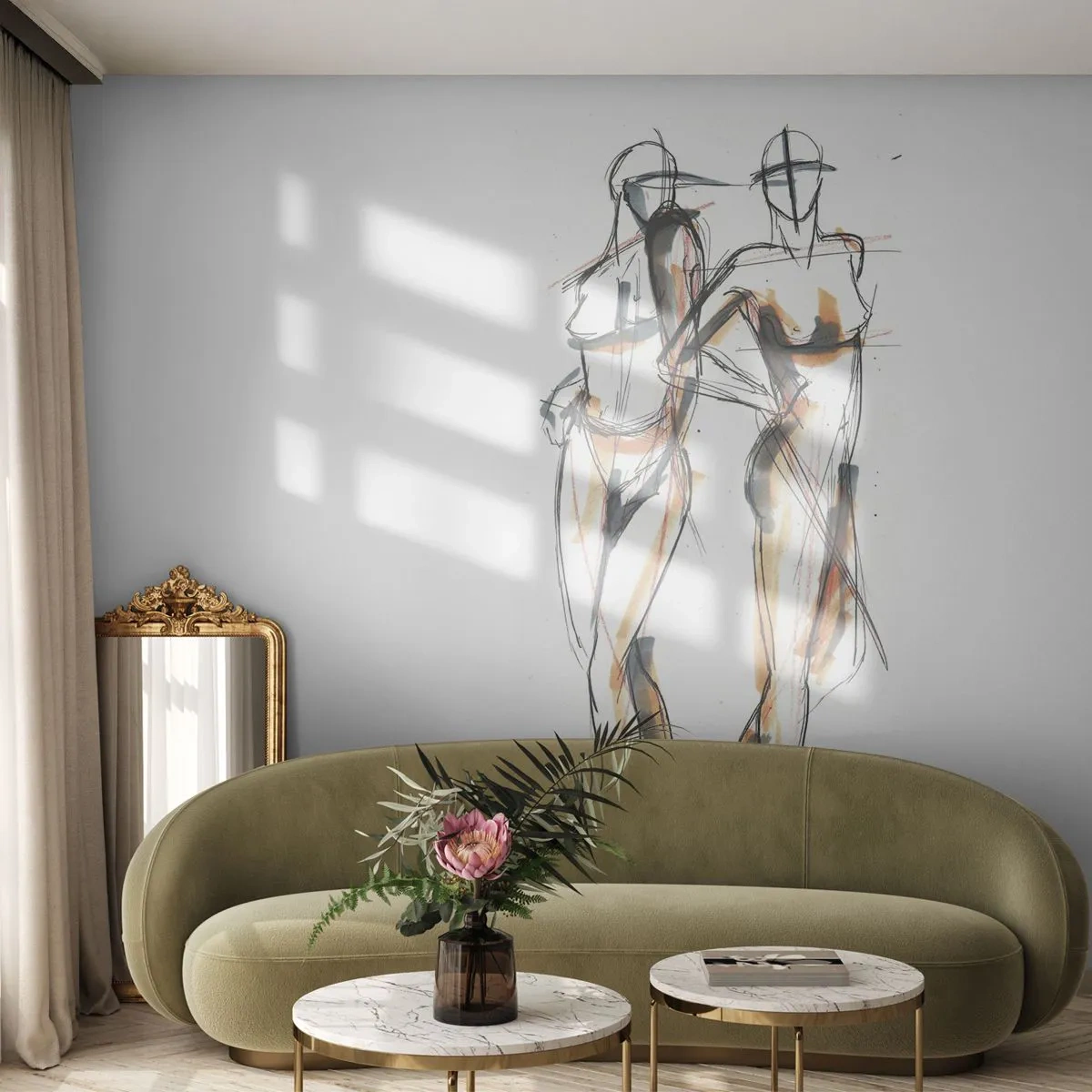 Fotótapéta Premium Canvas - A kegyelem tanulmánya - Grafika, Divat, Modern művészet - 200x140 cm