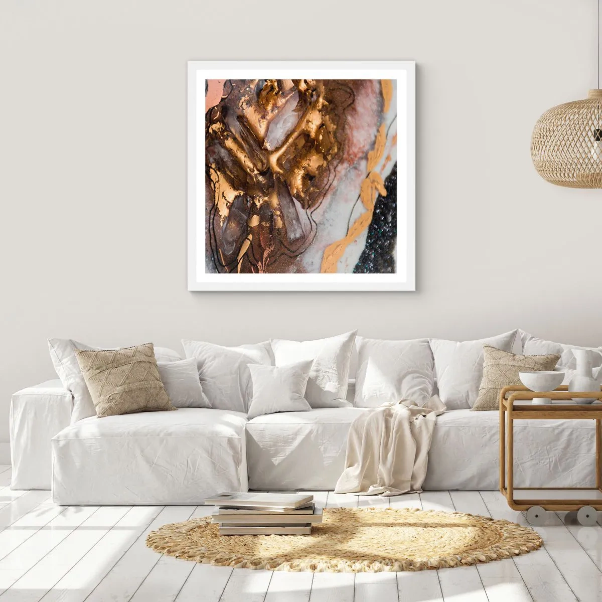 Poszter fekete keretben - A föld eleme - 60x60 cm