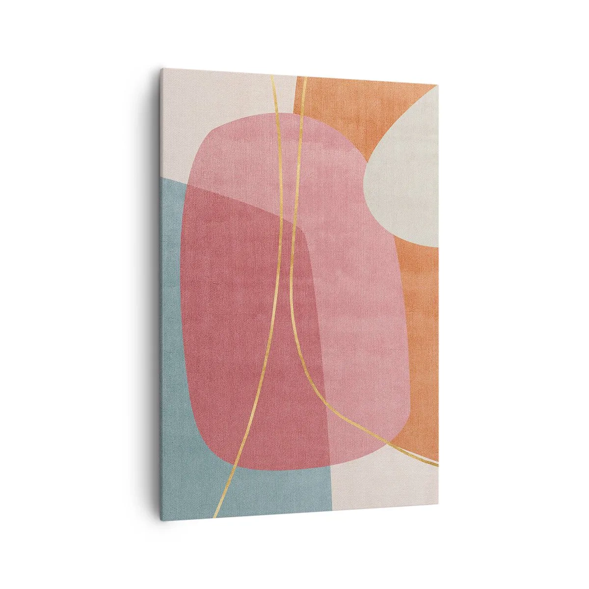 Vászonkép - Pasztell kompozíció aranyszálakkal - 70x100 cm