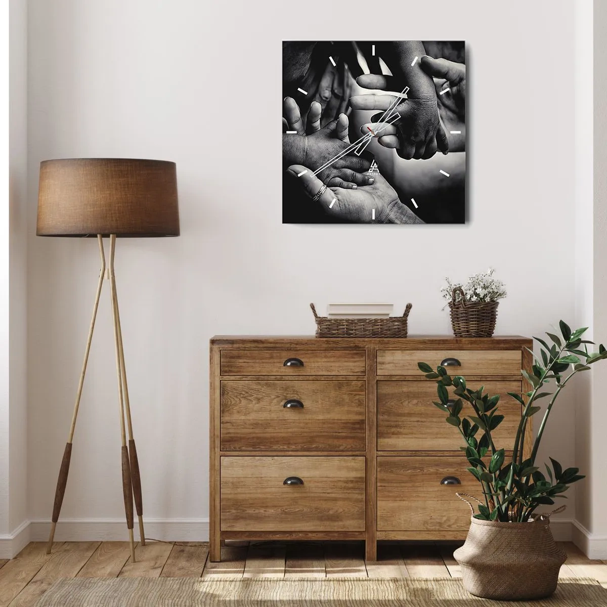 Falióra, Óra - Embernek lenni - 40x40 cm