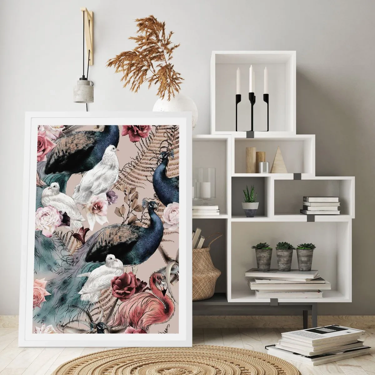 Poszter fekete keretben - A palota kertjében - 70x100 cm