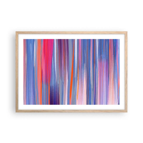 Poszter világos tölgy keretben - Felemelkedés - 70x50 cm