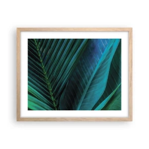 Poszter világos tölgy keretben - A zöld anatómiája - 50x40 cm