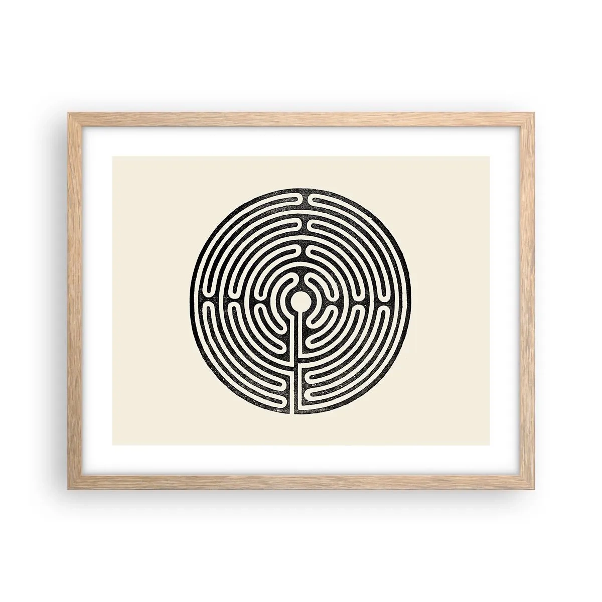 Poszter világos tölgy keretben - Titokzatos rend - 50x40 cm