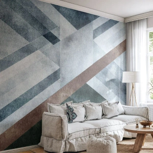 Öntapadós Fotótapéta Deluxe Sticker - A geometria kifinomult eleganciája - Vonalak, Geometria, Absztrakció - 100x70 cm