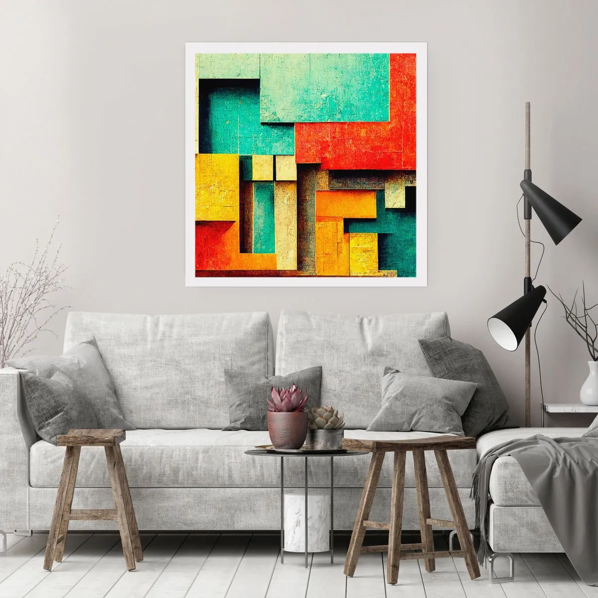 Poszter - A derékszögek fesztiválja - 60x60 cm