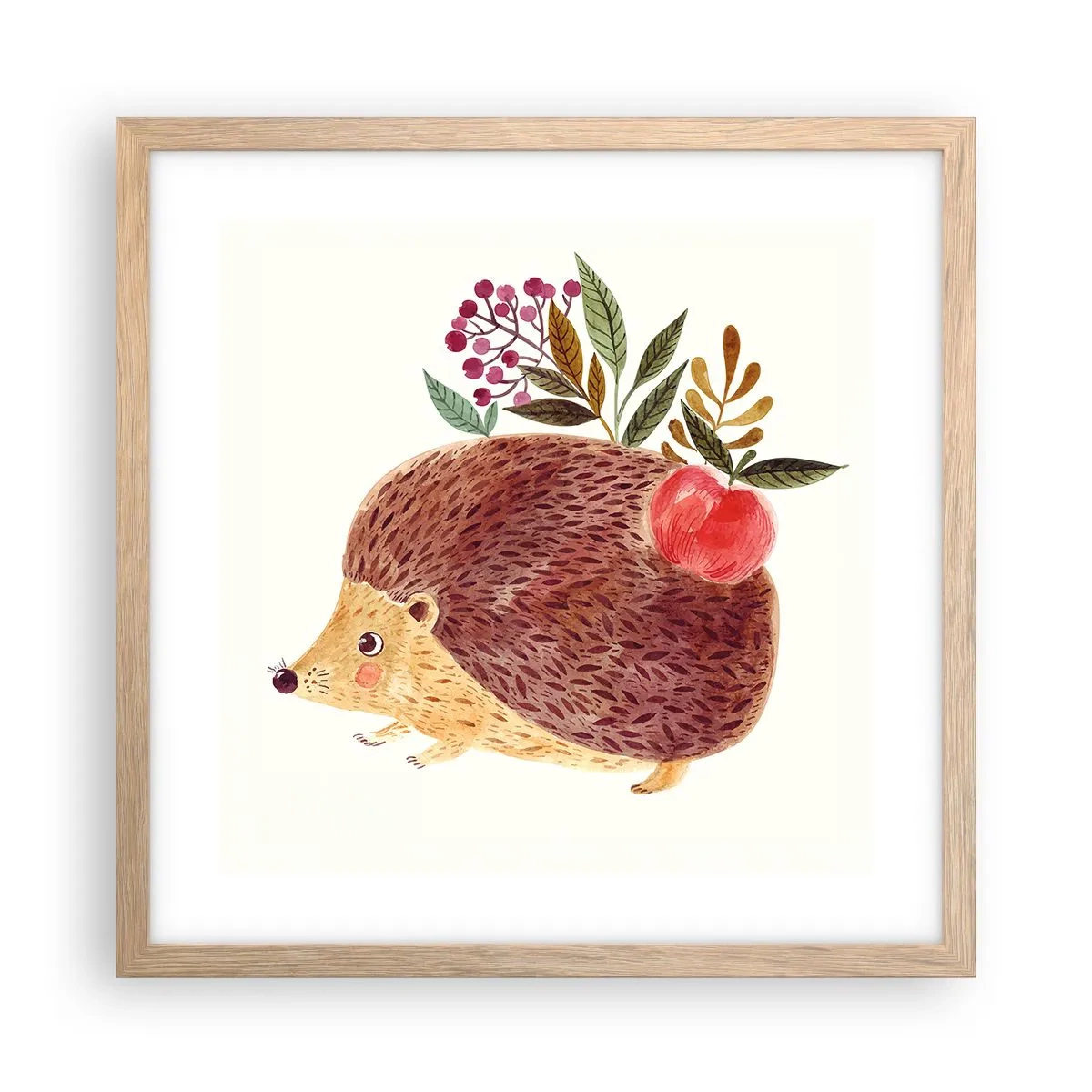 Poszter világos tölgy keretben - És máris kedvelsz engem - 40x40 cm