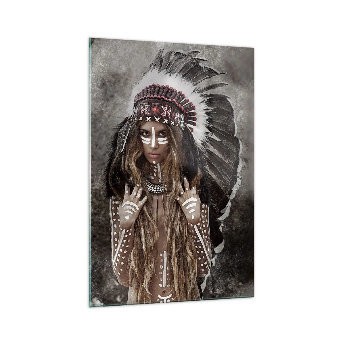 Üveg kép - A törzs erejének titka - 70x100 cm