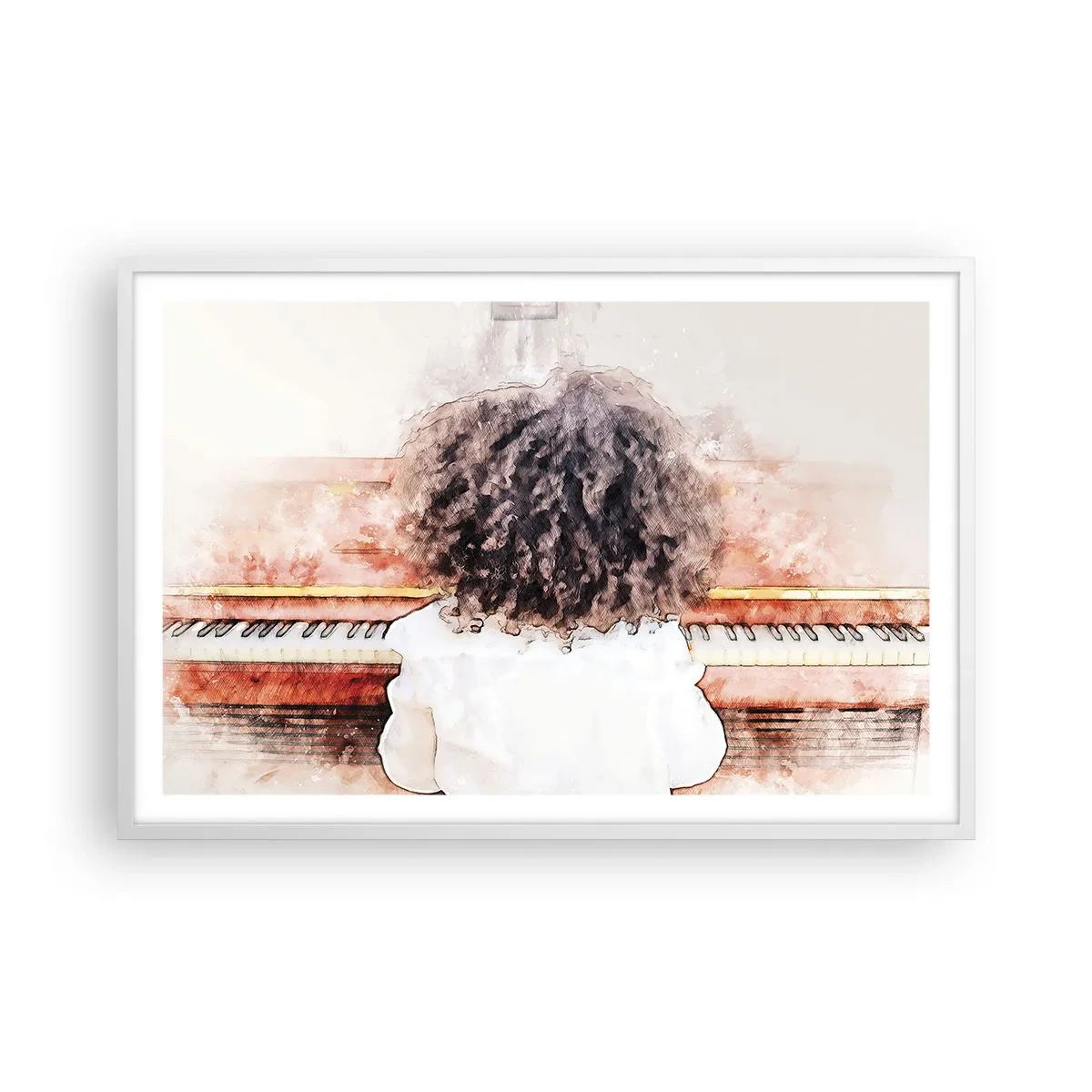 Poszter fekete keretben - Az új világban - 91x61 cm