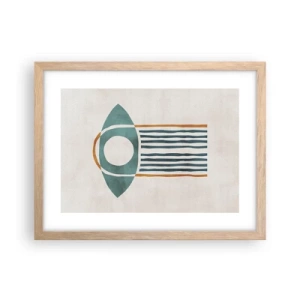 Poszter világos tölgy keretben - Jelek és rituálék - 40x30 cm