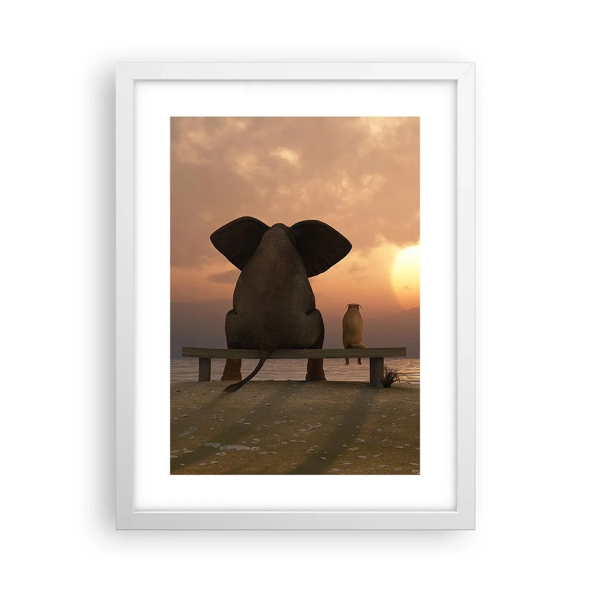 Poszter fekete keretben - Jó együtt hallgatni - 30x40 cm