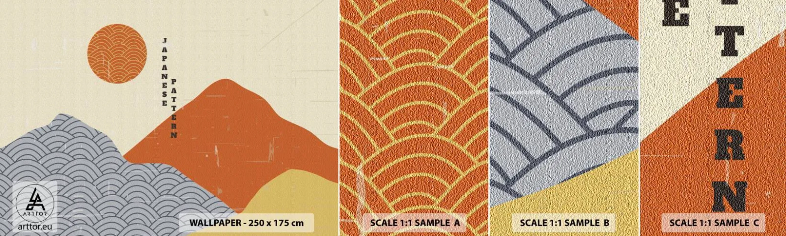 Fotótapéta Minta Standard Eco - A japán szellemben - ázsiai, japán, Tájkép - 100x30 cm