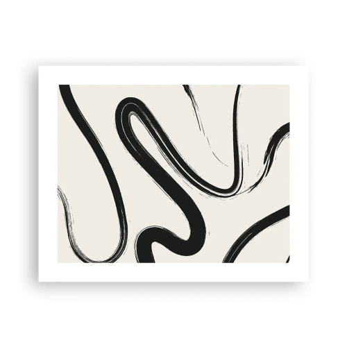 Poszter - Fekete-fehér rajongás - 50x40 cm