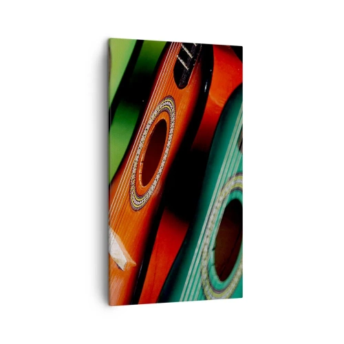 Vászonkép - A gitárnak sok színe van - 45x80 cm