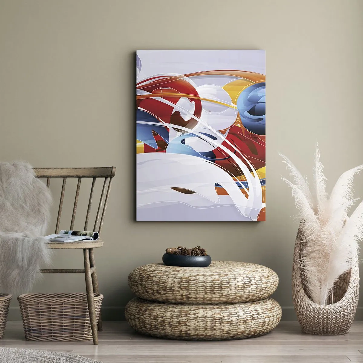 Vászonkép - Az elemek tánca - 65x120 cm