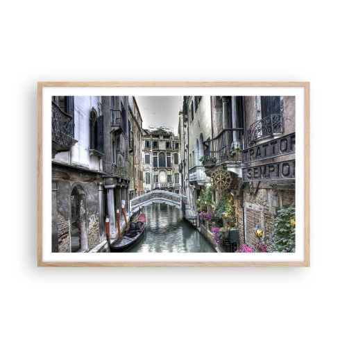 Poszter világos tölgy keretben - Évszázadokon át néma elmélkedésben - 91x61 cm