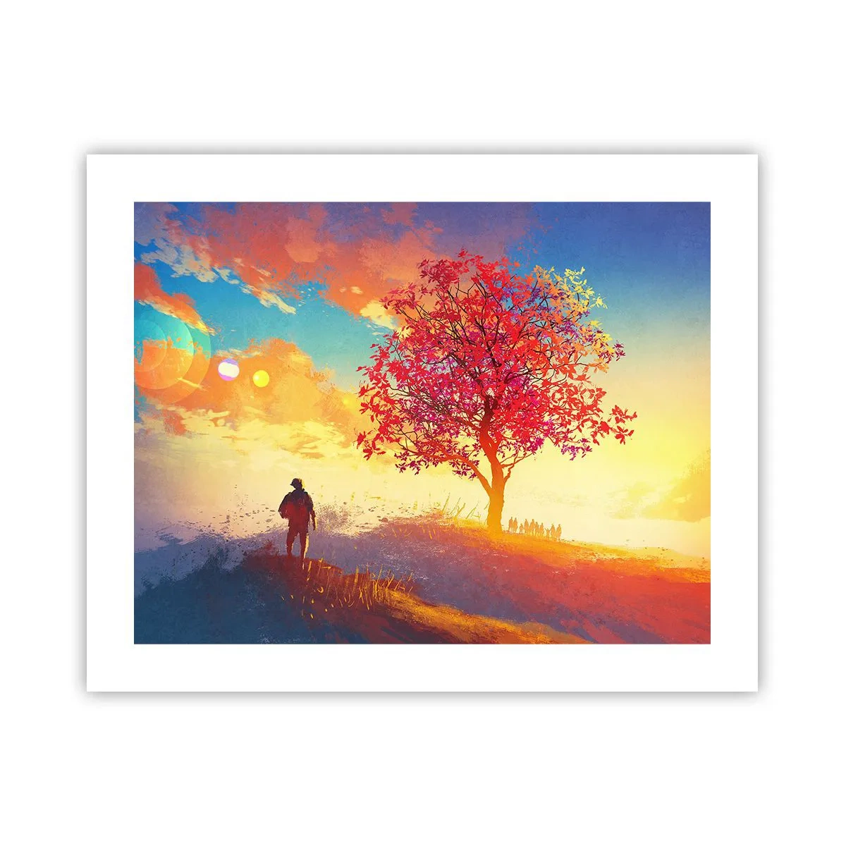 Poszter - Zarándok a célállomáson - 50x40 cm