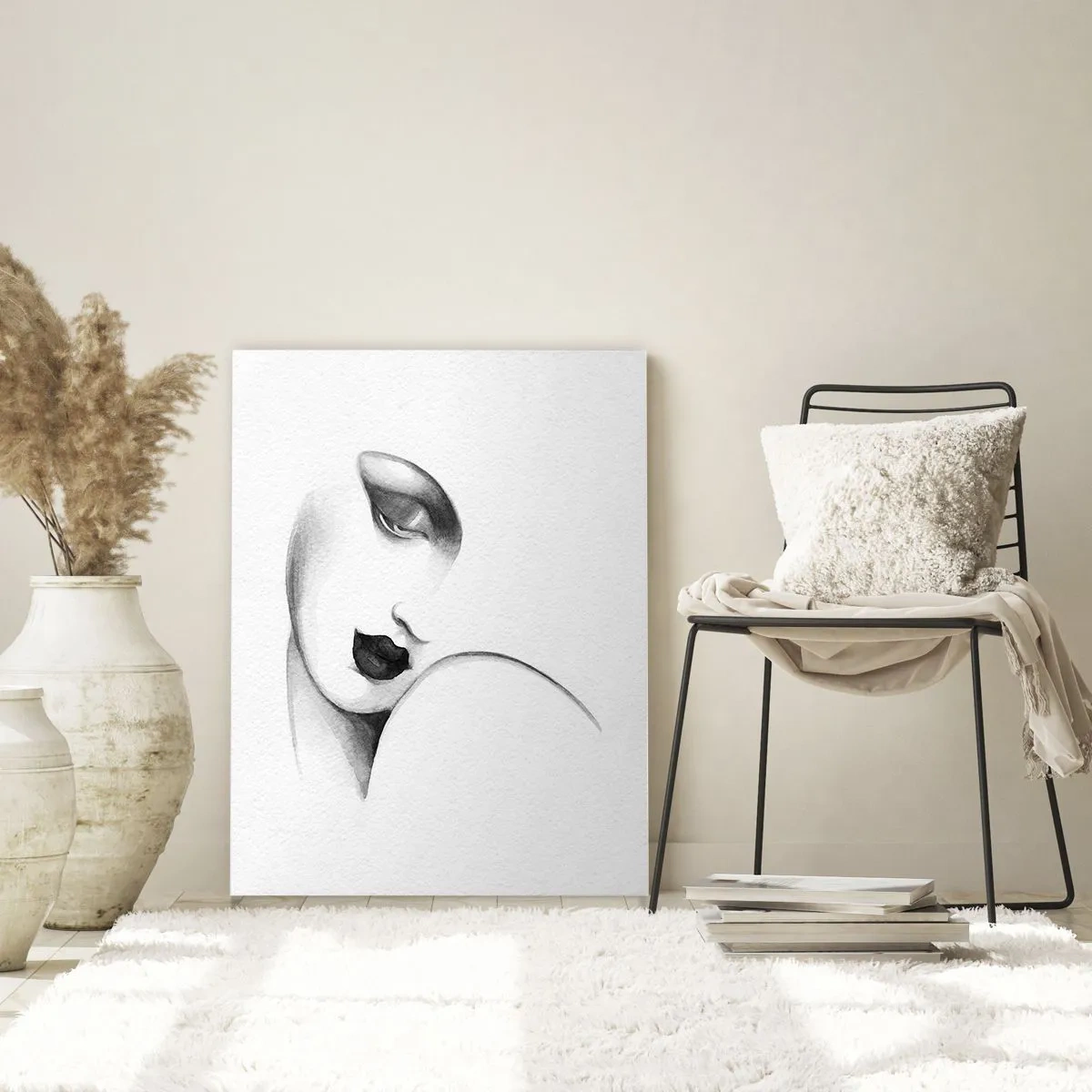 Üveg kép - Łempicka stílusában - 70x100 cm