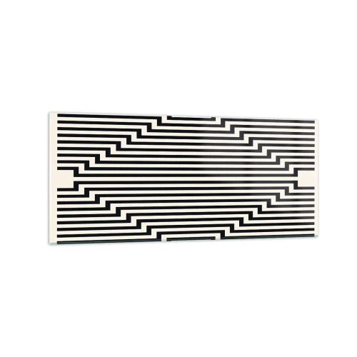 Üveg kép - Geometrikus illúzió - 120x50 cm