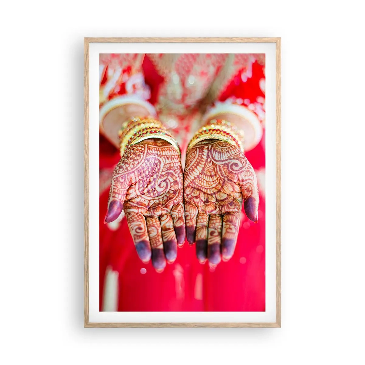 Poszter világos tölgy keretben - Szerencsére elkészült - 61x91 cm