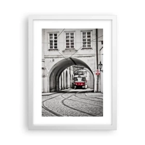 Poszter fekete keretben - A város labirintusán keresztül - 30x40 cm