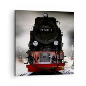 Vászonkép - Áll és zihál, zihál és fúj - 70x70 cm