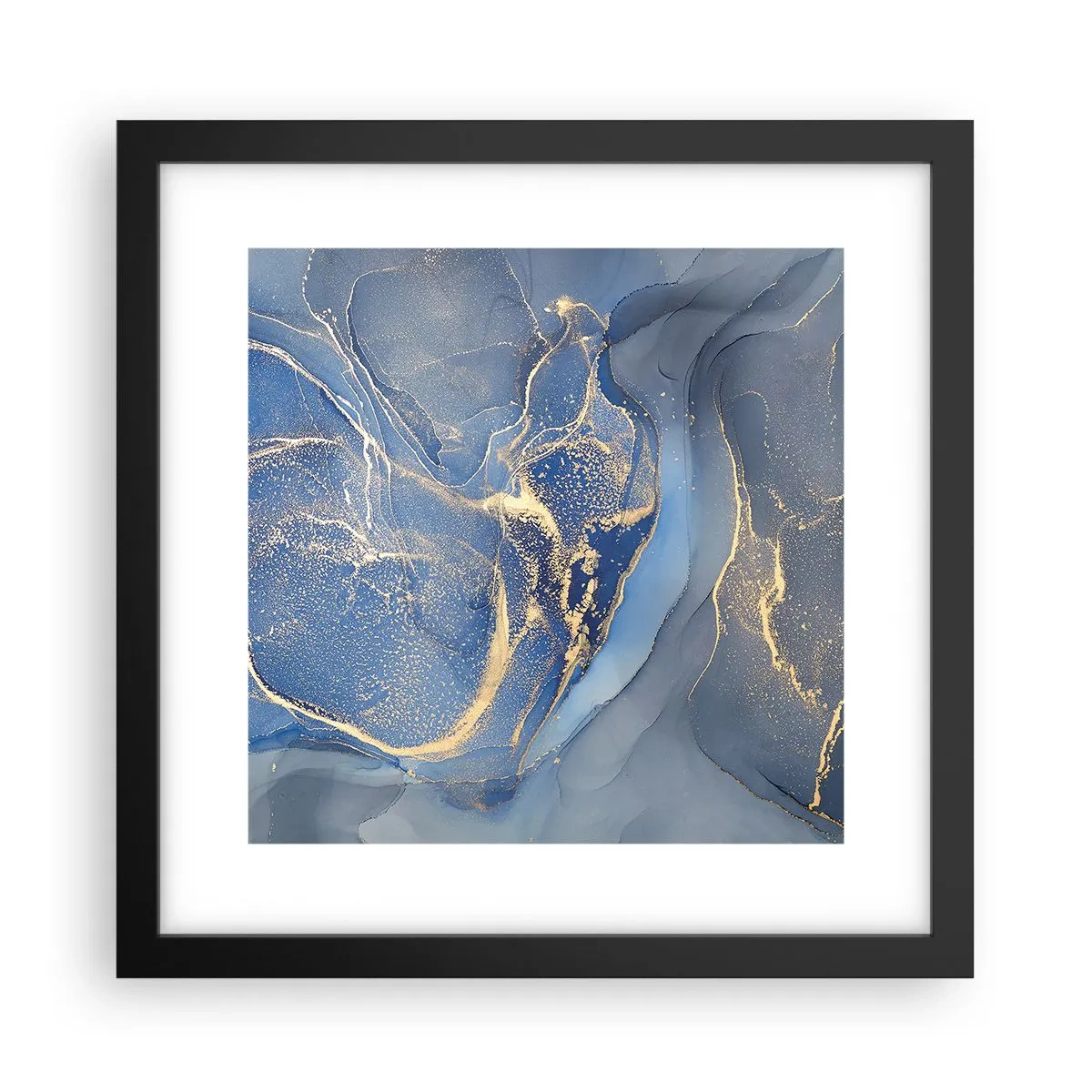 Poszter fehér keretben - Arany por - 30x30 cm