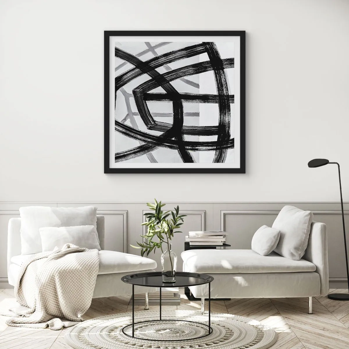 Poszter fehér keretben - Mélység építése - 50x50 cm