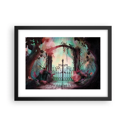 Poszter fehér keretben - Titkos kert - 40x30 cm