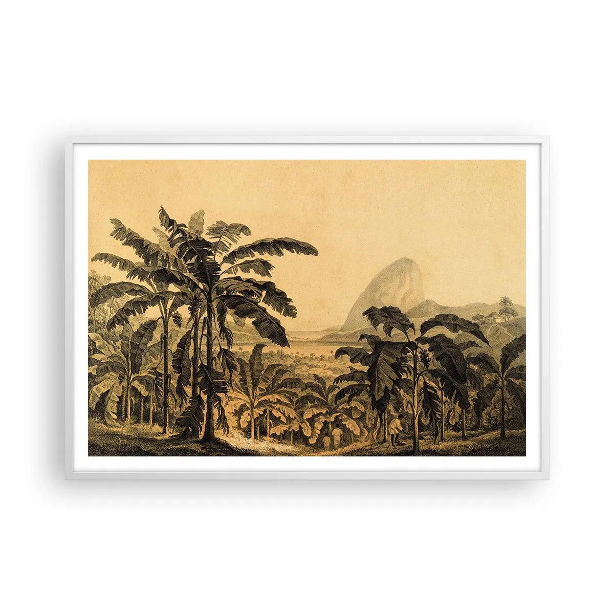 Poszter fekete keretben - Gyarmati klímában - 100x70 cm