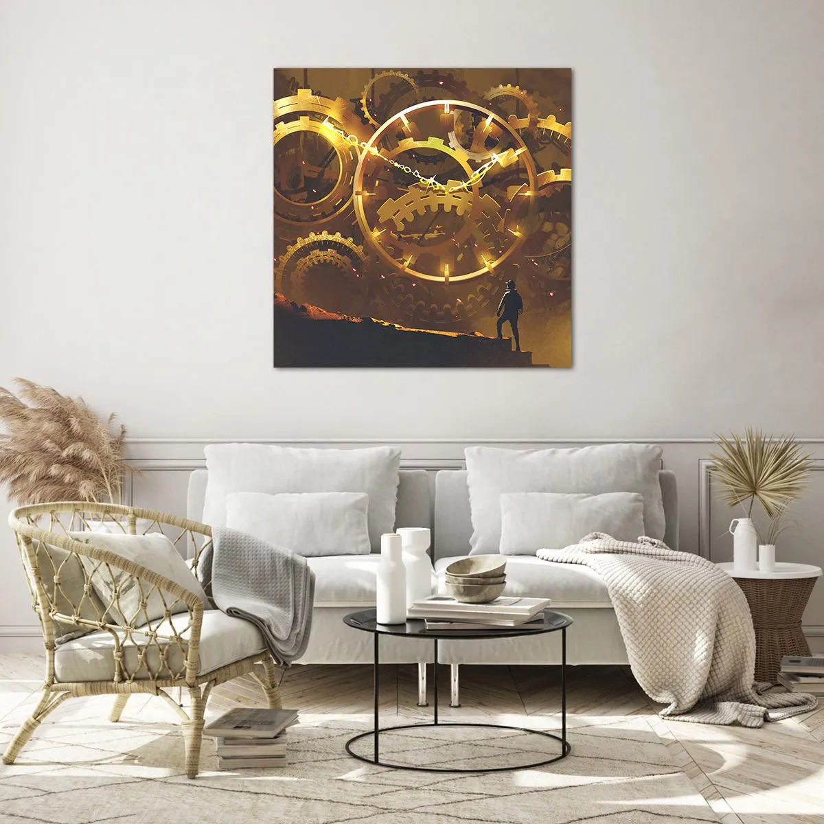 Üveg kép - Az idő forrásánál - 50x50 cm