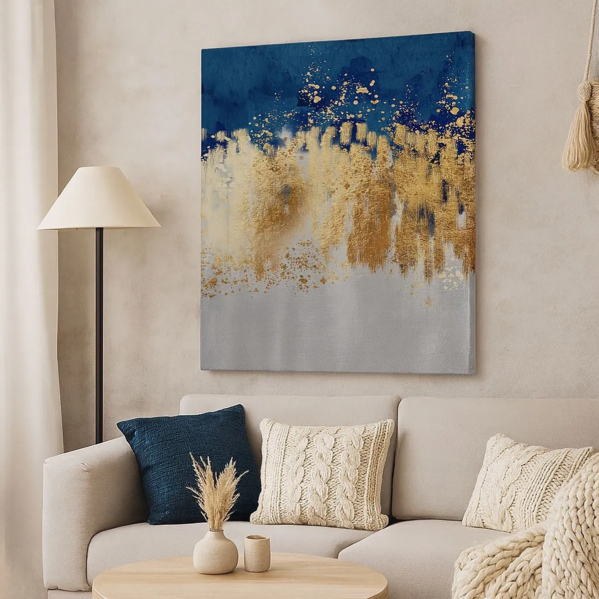 Vászonkép - Modern kompozíció csillogással - 30x30 cm