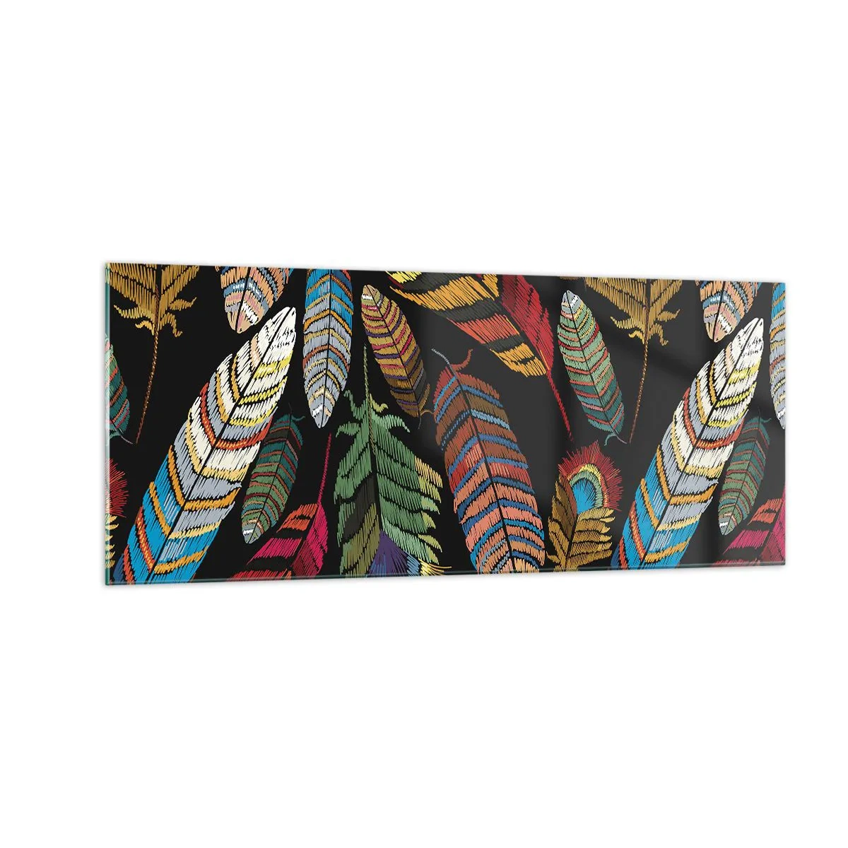 Üveg kép - A madárkarnevál - 100x40 cm