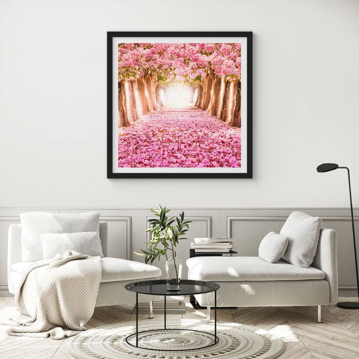 Poszter fehér keretben - Út a paradicsomba - 30x30 cm