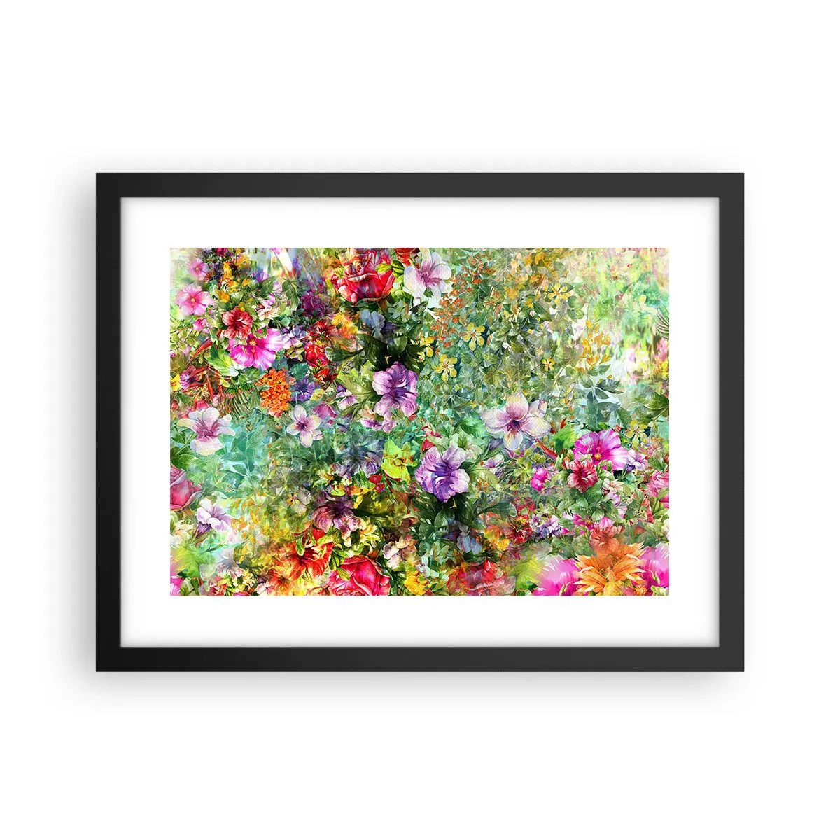 Poszter fehér keretben - Virágokban a vesztünk - 40x30 cm