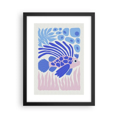 Poszter fehér keretben - Elemében - 30x40 cm