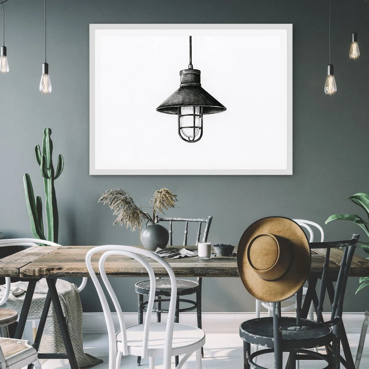 Poszter fekete keretben - Mint évekkel ezelőtt... - 100x70 cm