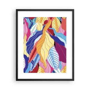 Poszter fehér keretben - Színes rendetlenség - 40x50 cm