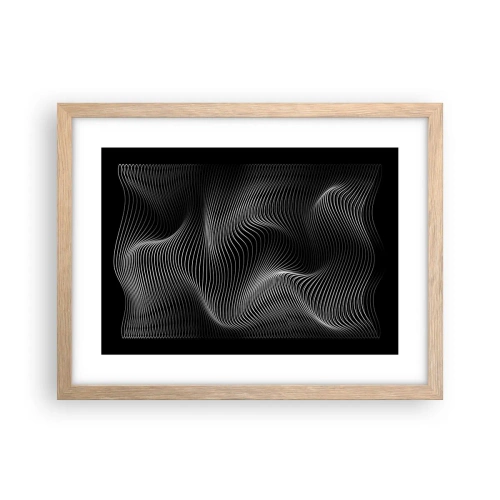 Poszter világos tölgy keretben - A fény tánca a térben - 40x30 cm